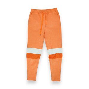SO REAL Women's Pants Orange Striped Size XL Elastic Waist ~ Drawstring USA Made